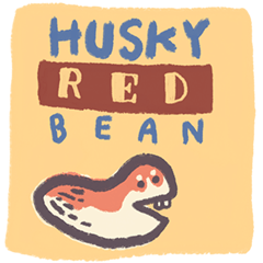 [LINEスタンプ] HUSKY -RED- BEAN