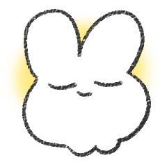 [LINEスタンプ] メンタルの意識高いうさちゃん