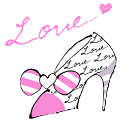 [LINEスタンプ] Love ＆ Shoesの画像（メイン）