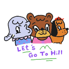 [LINEスタンプ] Let's go to hill (II)