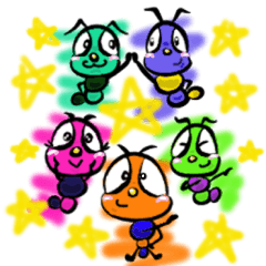 [LINEスタンプ] いもむしの1日