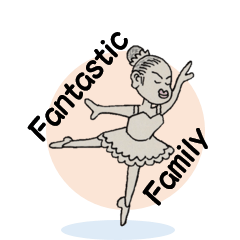 [LINEスタンプ] fantastic family 4 (ordinary) (Japanese)の画像（メイン）