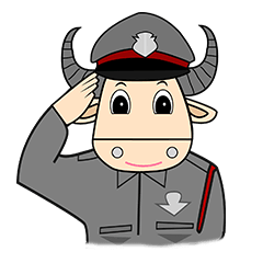 [LINEスタンプ] police buffalo