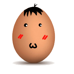 [LINEスタンプ] Big head eggの画像（メイン）