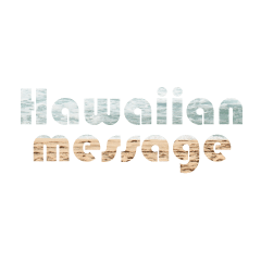 [LINEスタンプ] Hawaiian Messageの画像（メイン）