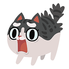 [LINEスタンプ] Animated Kitty in the Box Stickers