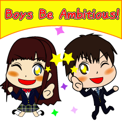 [LINEスタンプ] 日常＆学校生活で使える制服スタンプ