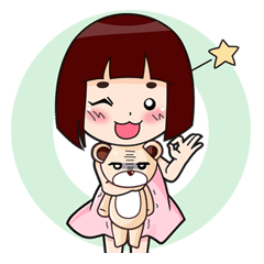 [LINEスタンプ] jeejee and beary bear