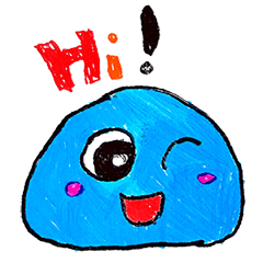 [LINEスタンプ] Joy Jelly Blue