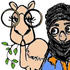 [LINEスタンプ] El Khamel: A Camel's 1001 Arabian Tales