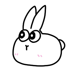 [LINEスタンプ] はくうさ