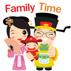 [LINEスタンプ] Family Time