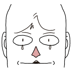 [LINEスタンプ] 困る白、輝け。