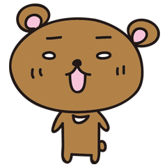 [LINEスタンプ] まゆげクマ