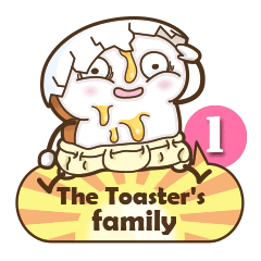 [LINEスタンプ] The Toaster's family