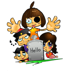 [LINEスタンプ] Q ghost