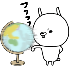 [LINEスタンプ] 野心家うさぎ