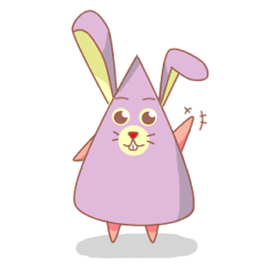 [LINEスタンプ] Tada rabbit