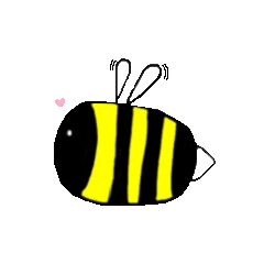 [LINEスタンプ] となりには蜂の子
