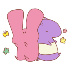 [LINEスタンプ] ぎだおとマシュバク