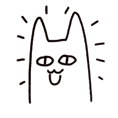 [LINEスタンプ] stretchy cat