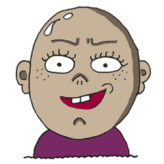 [LINEスタンプ] ハゲガール