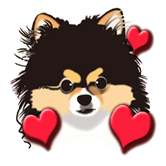 [LINEスタンプ] ポメラニアンMAX