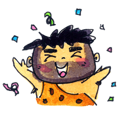 [LINEスタンプ] Uggo the Caveman