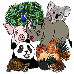 [LINEスタンプ] Zoo(za)cabulary