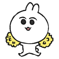 [LINEスタンプ] 無口なウサギちゃん