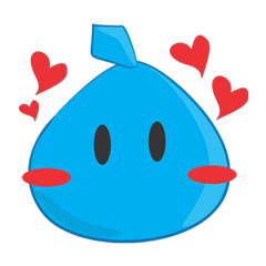 [LINEスタンプ] Si Cutie Blue