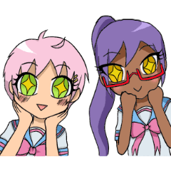 [LINEスタンプ] 姦しい学生の毎日