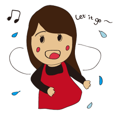 [LINEスタンプ] Round face girls' collection