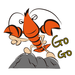 [LINEスタンプ] What's shrimp？