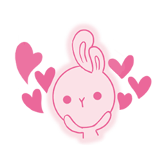 [LINEスタンプ] Rabbit cherry
