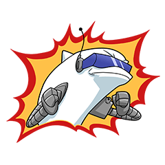 [LINEスタンプ] RAD - The Albino Dolphin