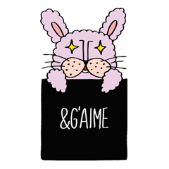 [LINEスタンプ] ＆g'aime 公式キャラクターアンジェムうさぎ