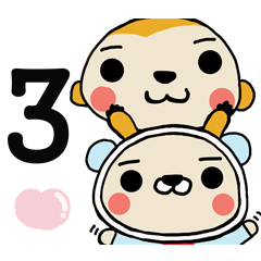 [LINEスタンプ] Potato Monkey 3