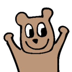 [LINEスタンプ] 韓国語も話せる 仔犬のくまごろう