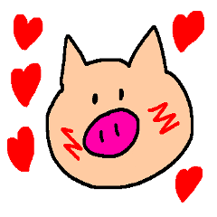 [LINEスタンプ] 子豚のブーのハッピーライフ☆☆