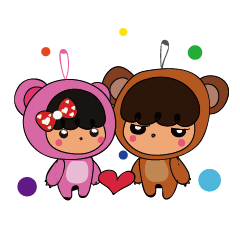 [LINEスタンプ] Mumi ＆ Bi bear