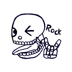 [LINEスタンプ] So..the skeleton ！！！