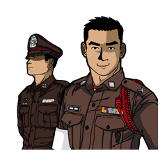 [LINEスタンプ] Police Senior