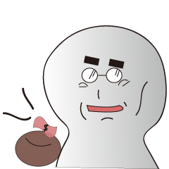 [LINEスタンプ] The head is not round