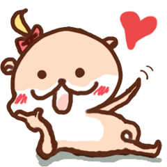 [LINEスタンプ] Cute OL Otter