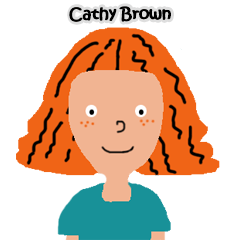 [LINEスタンプ] Cathy Brown
