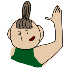 [LINEスタンプ] 変なポーズな人
