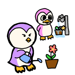 [LINEスタンプ] ペンギン姉妹 その2