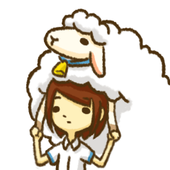 [LINEスタンプ] miss. Cheer ＆ her sheep
