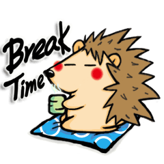 [LINEスタンプ] ヘッジホッグ 小次郎の日常生活。